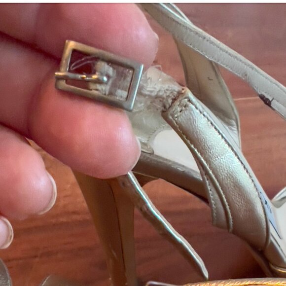 Jimmy Choo Gold Leather Heels EU Size 39 - Picture 8 of 8